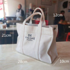 Wholesale large capacity custom logo recycled beach cotton canvas tote bags