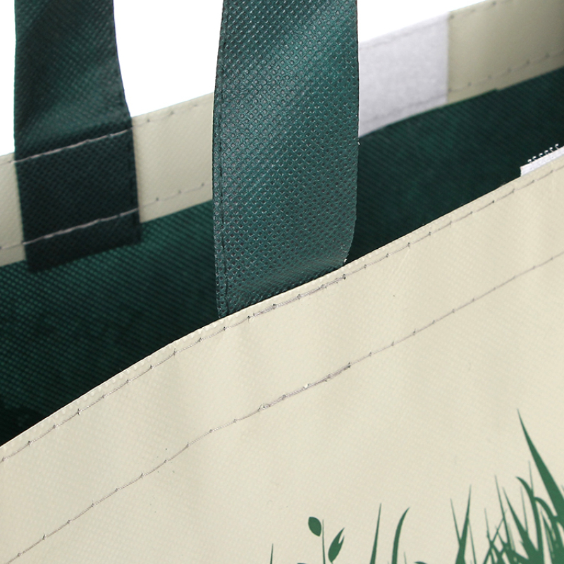 custom printing recycled eco-friendly rpet waterproof laminated non woven tote shopping bag