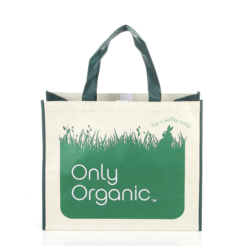 custom printing recycled eco-friendly rpet waterproof laminated non woven tote shopping bag