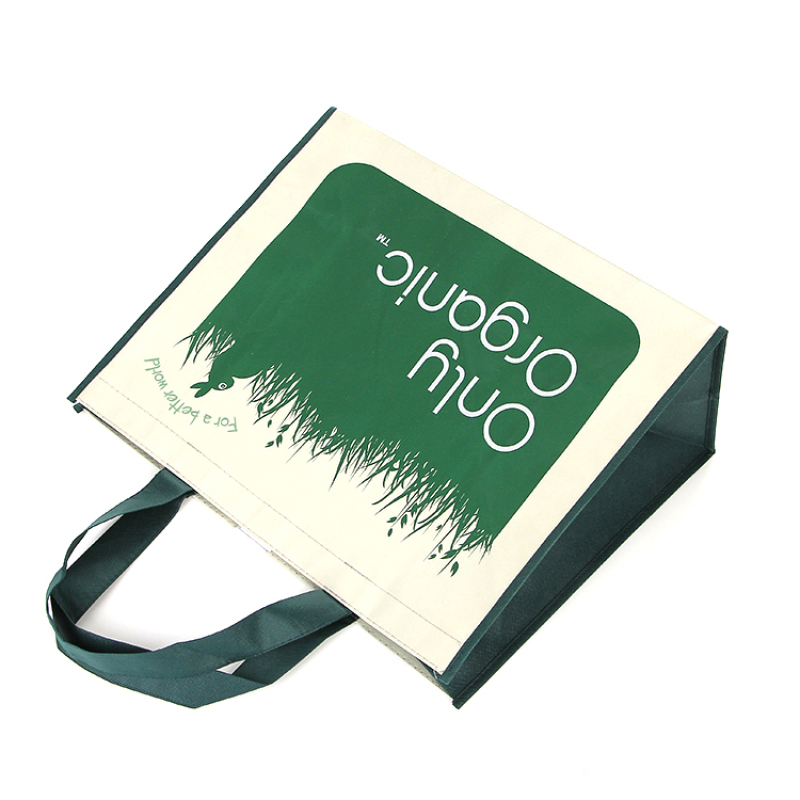 custom printing recycled eco-friendly rpet waterproof laminated non woven tote shopping bag