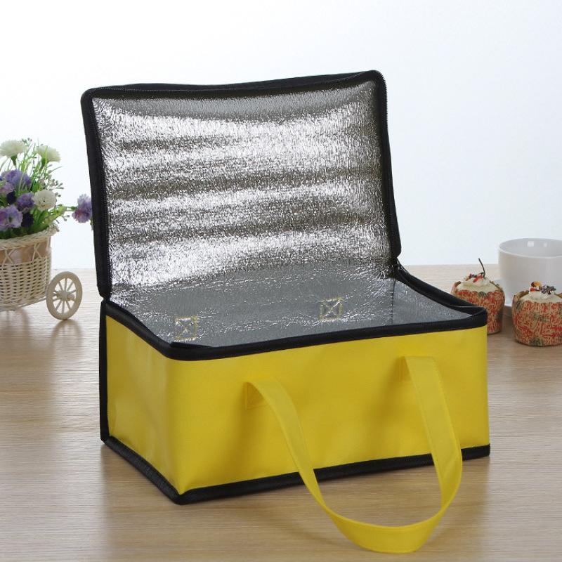 Wholesale Custom logo portable waterproof non woven picnic lunch insulated cooler bag