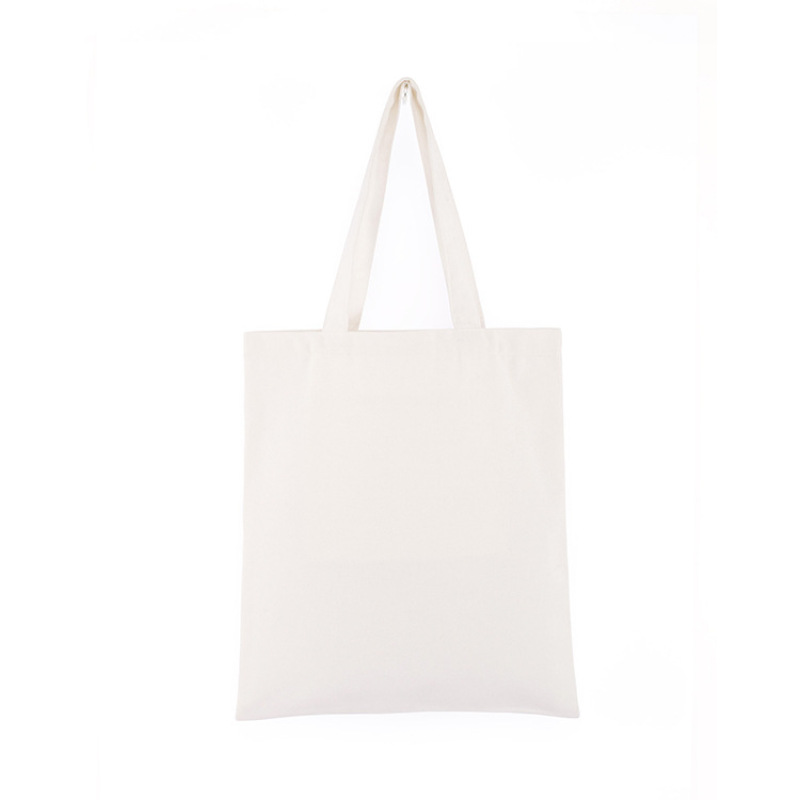 Promotional Plain Natural Cotton Canvas Tote Shopping Bag With Customer Logo Printed