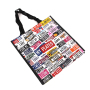 Custom Design Reusable Foldable PP Laminated Woven Fabric Grocery Shopping Bag