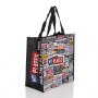 Custom Design Reusable Foldable PP Laminated Woven Fabric Grocery Shopping Bag