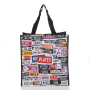 Custom Design Reusable Foldable PP Laminated Woven Fabric Grocery Shopping Bag