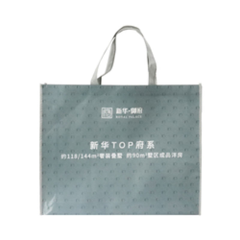 Custom Logo Printed Eco Friendly Recycled Reusable Tote Laminated Non Woven Shopping Carry Grocery Bag