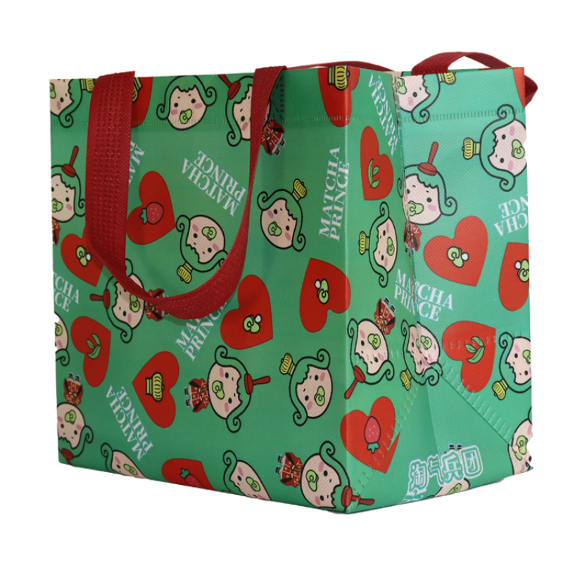 Laminated bags non woven customize tote reusable shopping bags gift non woven bag