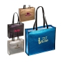 wholesale fashion customized logo printing promotional metallic reusable shopping bag