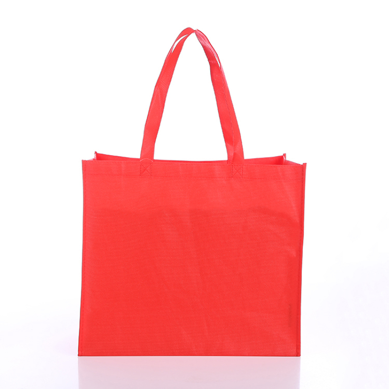 Stock Promotional Colored NonWoven cheap eco bag shopping non woven fabric bag