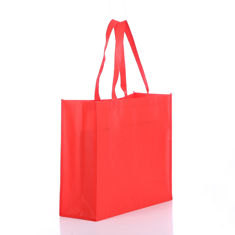 Stock Promotional Colored NonWoven cheap eco bag shopping non woven fabric bag