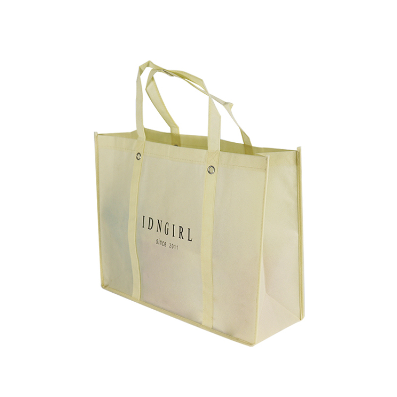 promotional extended handles custom reusable non woven shopping bag heavy duty totes