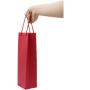 Q4  Paper Wine Tote bag Gift Bags 1 Bottle  with Handles Wine Carrier Tote Bag  Insulated  Wine/Water Bottle Holder
