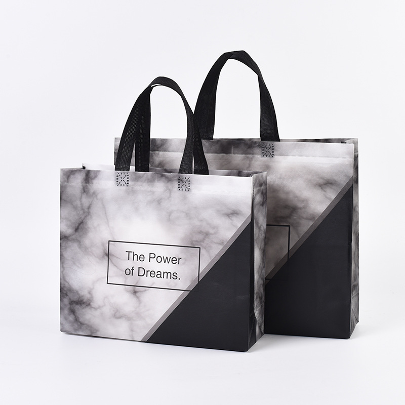 Low MOQ custom logo eco friendly pp laminated non woven fabric shopping bag