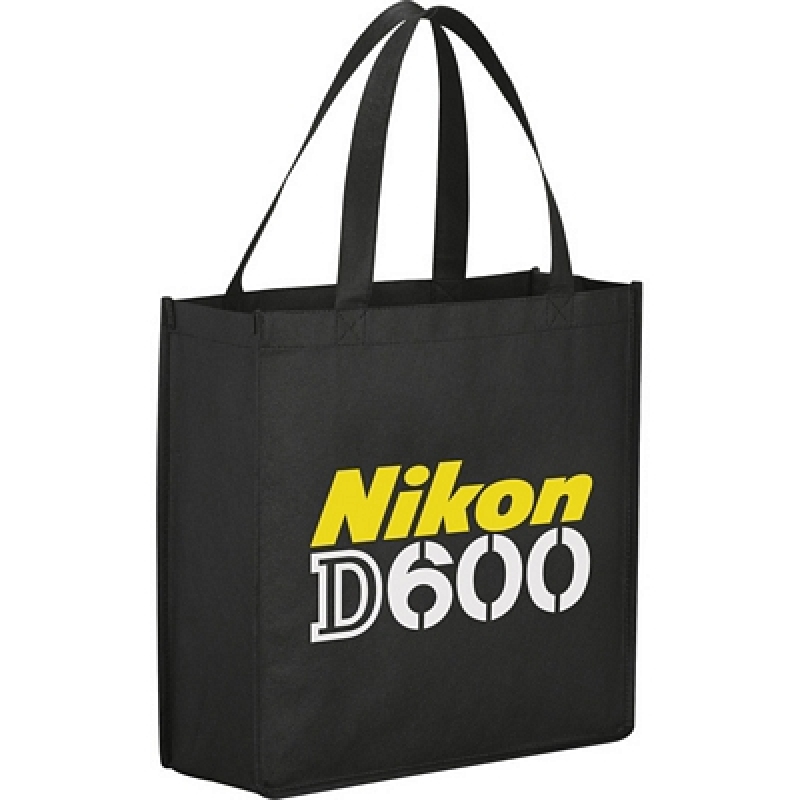 Advertising reusable eco-friendly grocery custom logo non-woven fabric shopping bag
