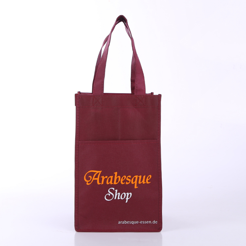 Advertising reusable eco-friendly grocery custom logo non-woven fabric shopping bag