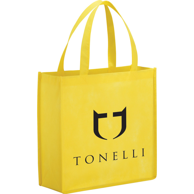 Advertising reusable eco-friendly grocery custom logo non-woven fabric shopping bag