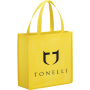 Advertising reusable eco-friendly grocery custom logo non-woven fabric shopping bag