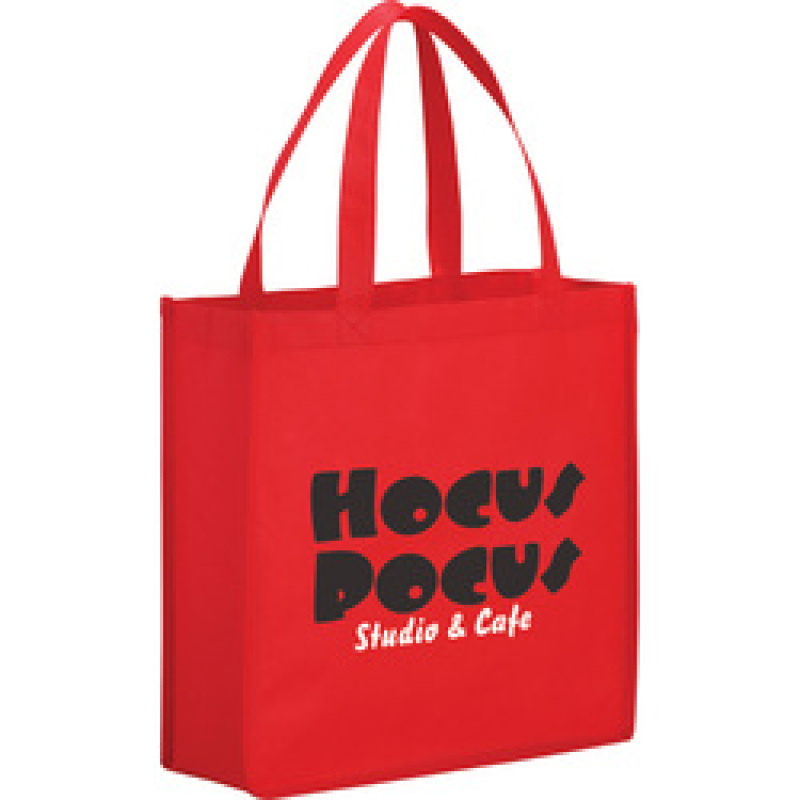Advertising reusable eco-friendly grocery custom logo non-woven fabric shopping bag