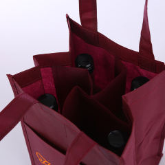 Advertising reusable eco-friendly grocery custom logo non-woven fabric shopping bag