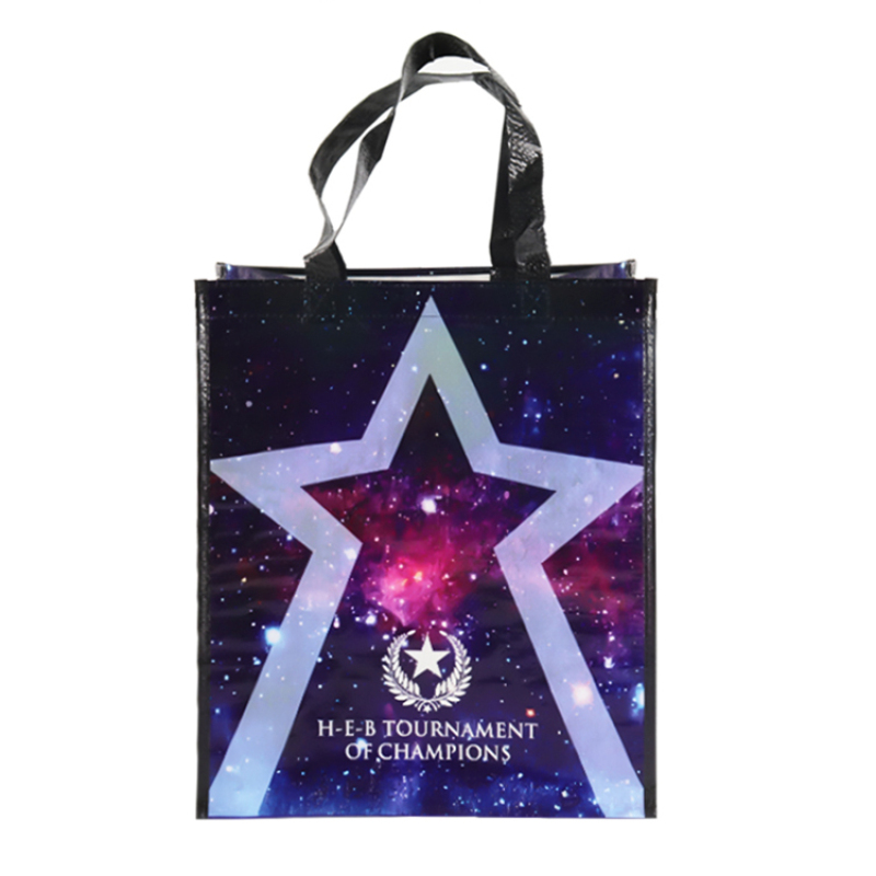 Waterproof Reusable Customized Laminated PP Woven Grocery Shopping Tote Bag