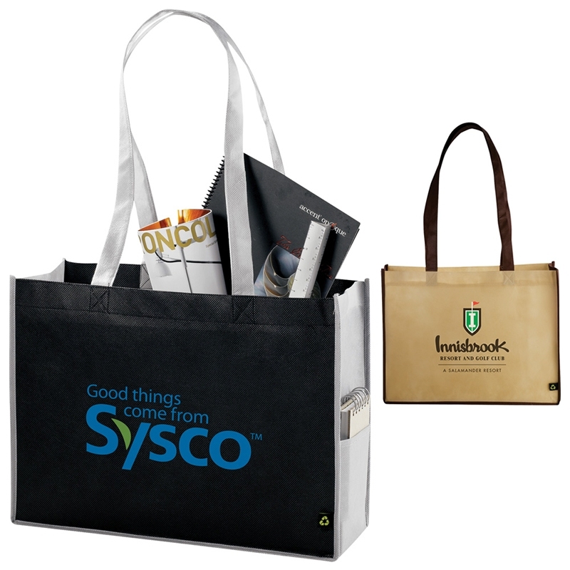 Advertising eco-friendly reusable grocery shopping pp non woven bag custom logo