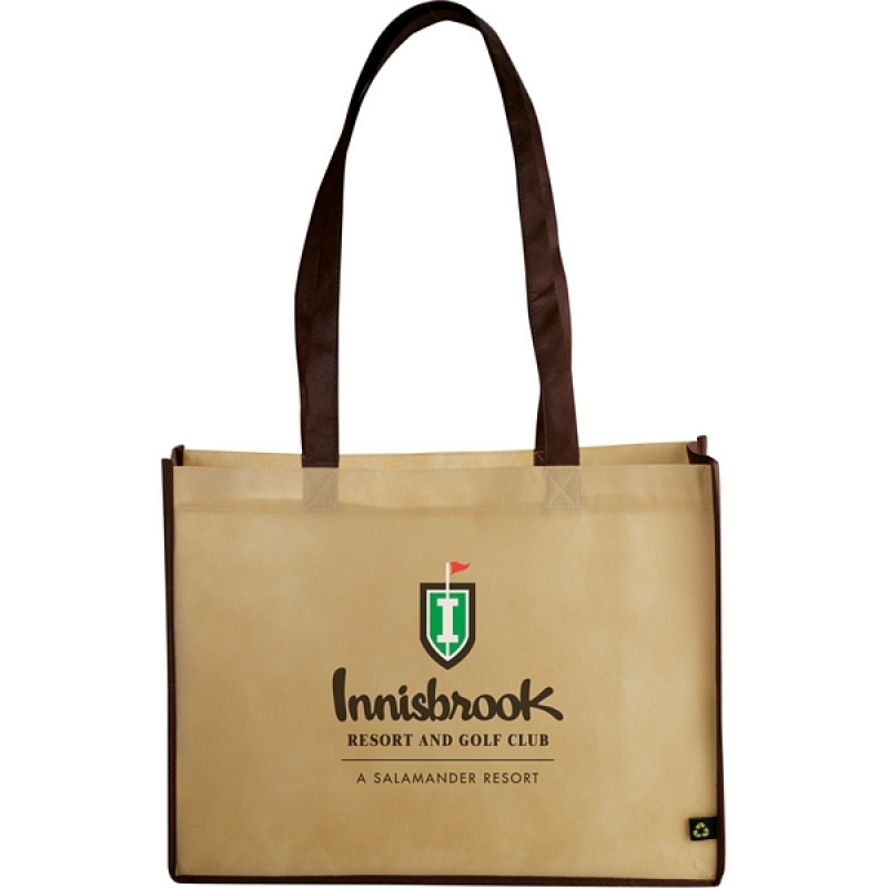 Advertising eco-friendly reusable grocery shopping pp non woven bag custom logo