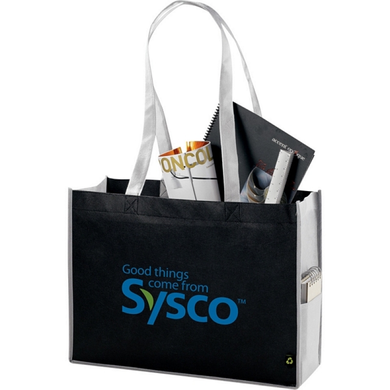 Advertising eco-friendly reusable grocery shopping pp non woven bag custom logo
