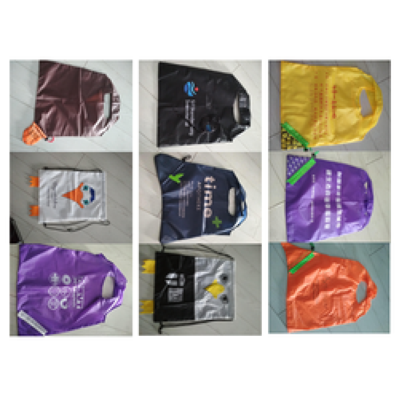 Promotional fruit polyester drawstring bag  Reusable Foldable eco shopping bag