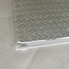 Popular  wholesale custom  logo printing reusable clear  PVC  bubble ziplock protective  cosmetic bag