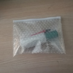 Popular  wholesale custom  logo printing reusable clear  PVC  bubble ziplock protective  cosmetic bag