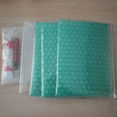 Popular  wholesale custom  logo printing reusable clear  PVC  bubble ziplock protective  cosmetic bag