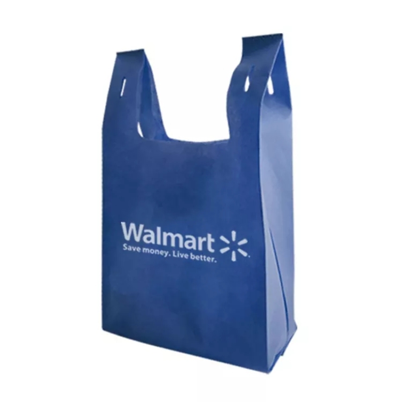 Factory Wholesale Customized Logo Supermarket Shopping Non-Woven T-Shirt Bag Non Woven T Shirt Bags