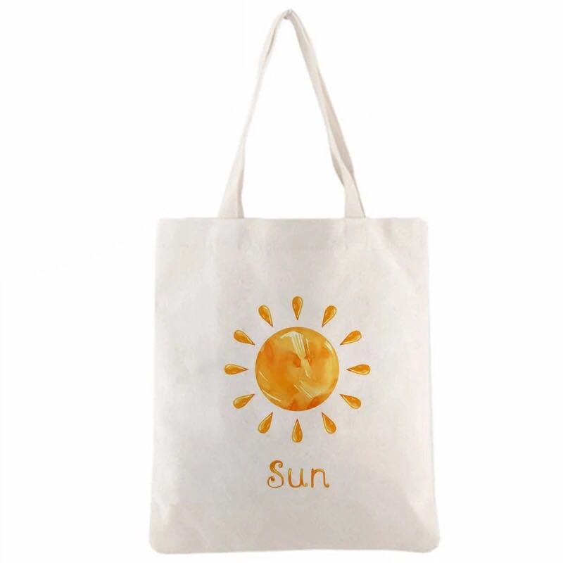 Top Quality foldable customized  print cotton tote bag recycled shopping bag