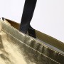 cheap price manufacturer fashional womens tote reusable non woven fabric bags  Metallic Foil Laminated shopping bag