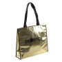 cheap price manufacturer fashional womens tote reusable non woven fabric bags  Metallic Foil Laminated shopping bag