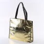 cheap price manufacturer fashional womens tote reusable non woven fabric bags  Metallic Foil Laminated shopping bag
