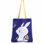 INS Winter Korean Style Cute Animal Lady Knitted Bohemian Chic Shoulder Bag Crochet Woolen Reusable Shopping Tote Bag For Women