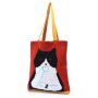 INS Winter Korean Style Cute Animal Lady Knitted Bohemian Chic Shoulder Bag Crochet Woolen Reusable Shopping Tote Bag For Women