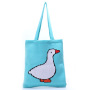 INS Winter Korean Style Cute Animal Lady Knitted Bohemian Chic Shoulder Bag Crochet Woolen Reusable Shopping Tote Bag For Women