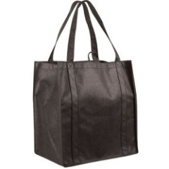 wholesale large capacity grocery customized non woven tote shopping bag with logo print
