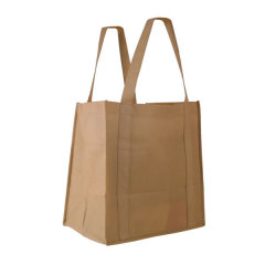 wholesale large capacity grocery customized non woven tote shopping bag with logo print