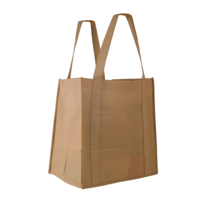 wholesale large capacity grocery customized non woven tote shopping bag with logo print