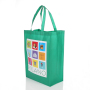 reusable customized printable pattern portable pp non woven fabric shopping bag with logo