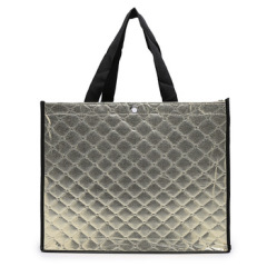 wholesale high quality Customised reusable eco-friendly laser  metallic  non woven packing shoe bag