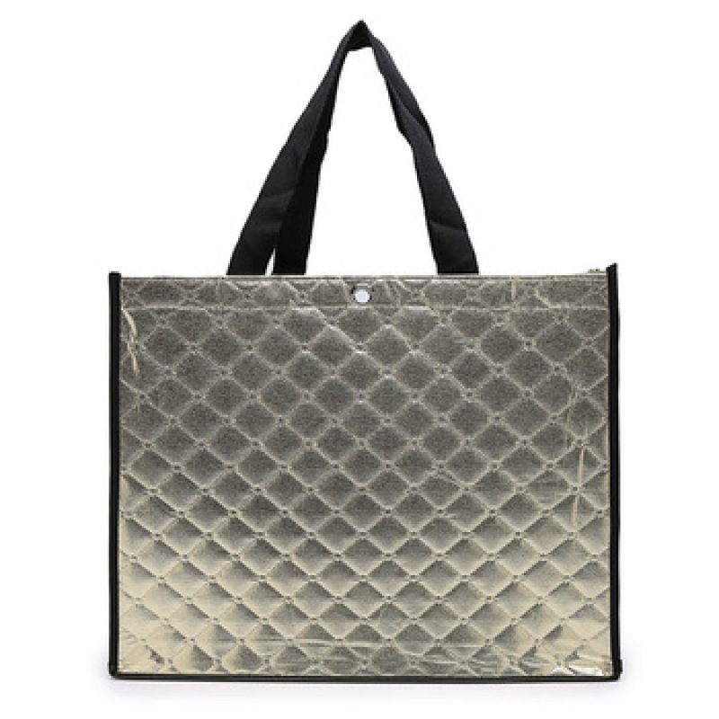 wholesale high quality Customised reusable eco-friendly laser  metallic  non woven packing shoe bag