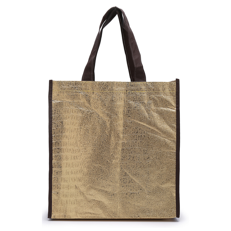 wholesale high quality Customised reusable eco-friendly laser  metallic  non woven packing shoe bag