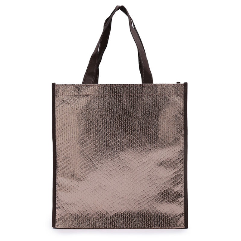 wholesale high quality Customised reusable eco-friendly laser  metallic  non woven packing shoe bag