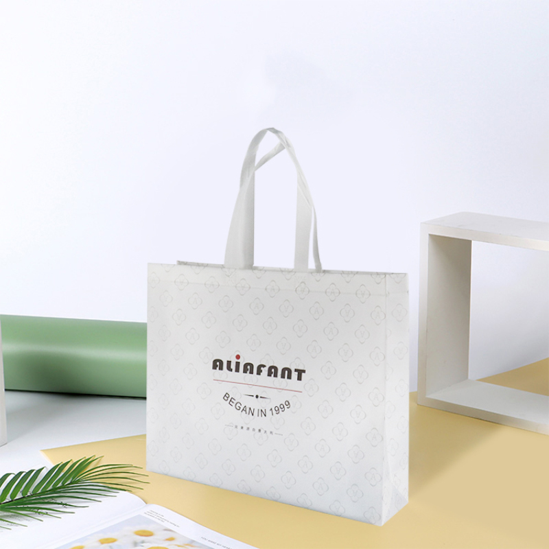Wholesale Custom Eco Friendly Recycled Laminated RPET Non Woven Material Reusable Shopping Tote Bag