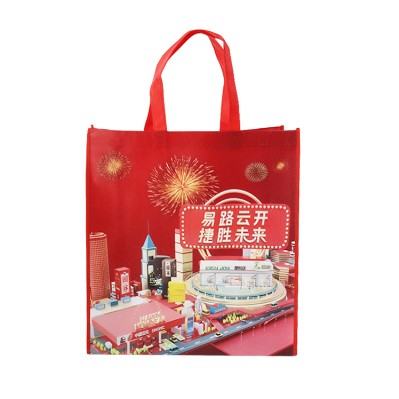 Wholesale Custom Eco Friendly Recycled Laminated RPET Non Woven Material Reusable Shopping Tote Bag