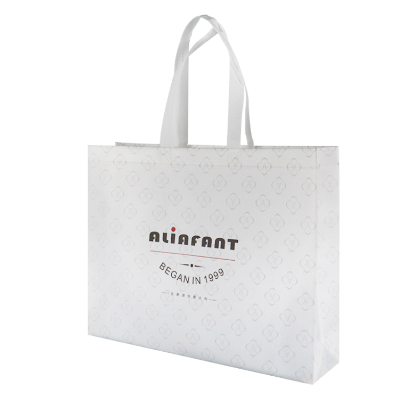 Wholesale Custom Eco Friendly Recycled Laminated RPET Non Woven Material Reusable Shopping Tote Bag